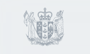 New Zealand's coat of arms which represents law and Government